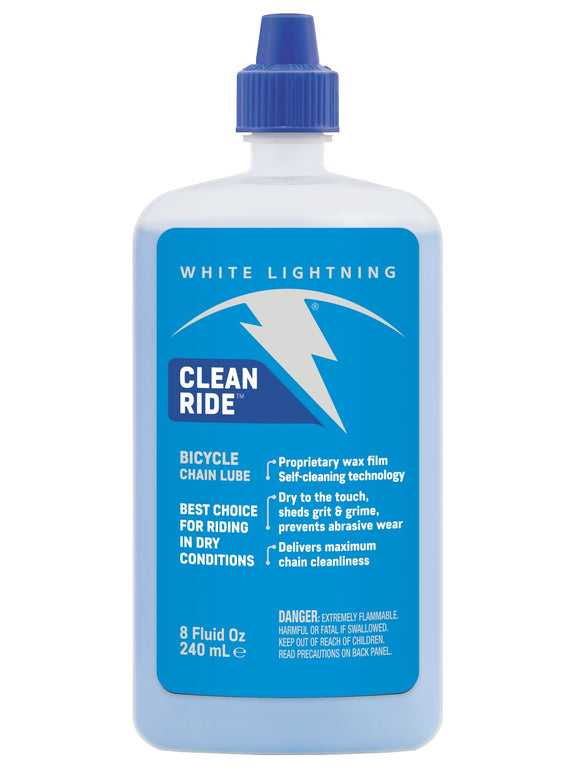 White Lightning Clean Ride Bike Chain Wax Lube - 8oz Drip