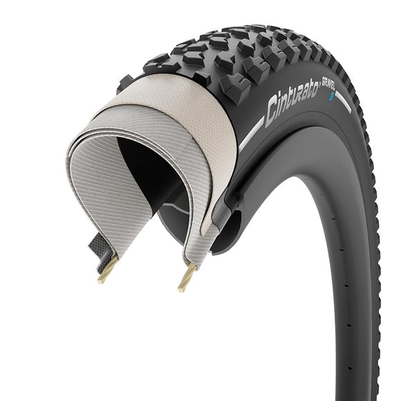 Pirelli Cinturato Gravel S Tire - 700 x 45 Tubeless Folding Black