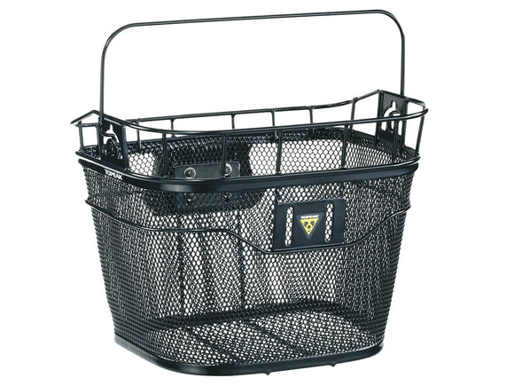 Topeak Front Basket with Fixer 3 Handlebar Bracket: Black
