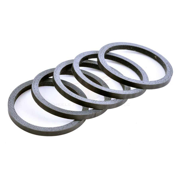 Wheels Manufacturing Carbon Headset Spacer - 1-1/8" 2.5mm Matte 5-pack