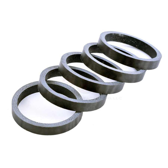 Wheels Manufacturing Carbon Headset Spacer - 1-1/8" 5mm Matte 5-pack