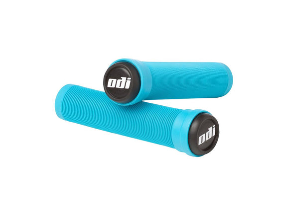 ODI Flangeless Longneck Grips - Aqua