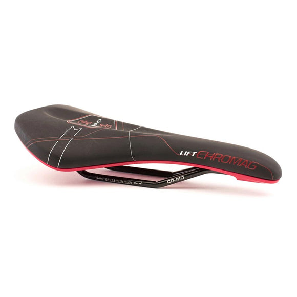 Chromag Lift Saddle Synth Top CrMo Rails - Black/Red