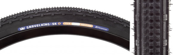 Panaracer GravelKing SK Plus Tire - 700 x 50 Tubeless Folding Black