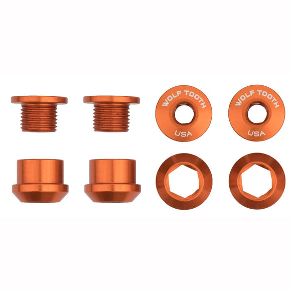 Wolf Tooth Set of 4 Chainring Bolts+Nuts for 1X