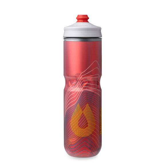 Hydrapak Polar Surge Ascent Insulated Water Bottle - 24oz Red