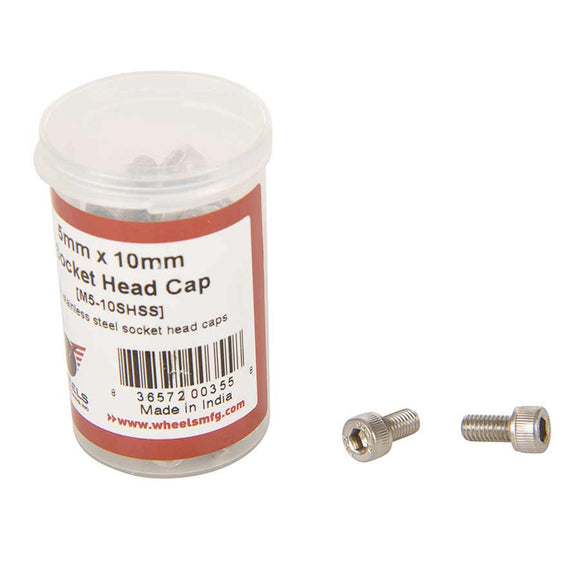 Wheels Manufacturing M5 X 10mm Socket Head Cap Screw Stainless Steel Bottle/50