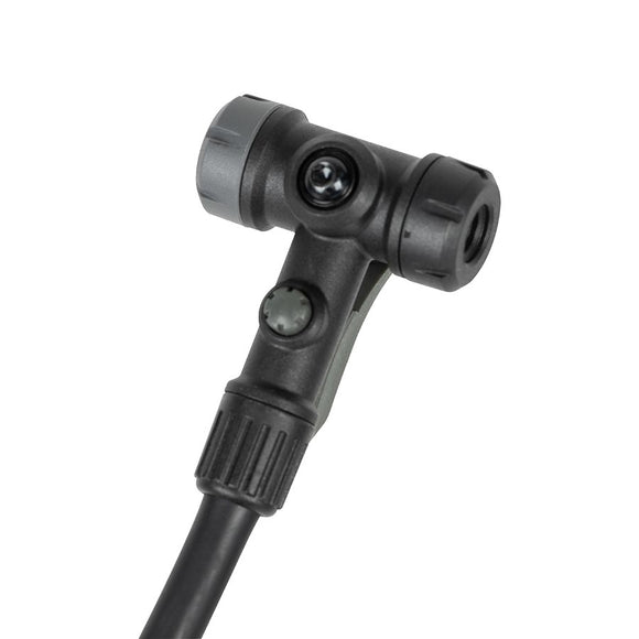 Topeak Joeblow Mountain II Floor Pump - Steel Barrel / Plastic Base 3.5" Gauge 60 Psi /4 Bar Twinhead