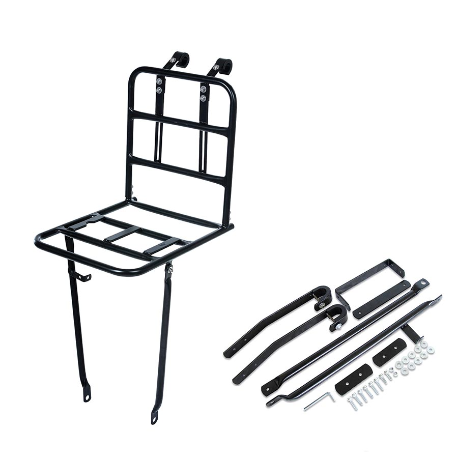 Basil Portland Front Carrier Front carrier extension Black