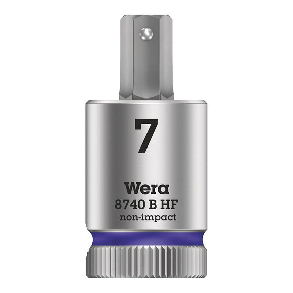 Wera 8740B HF Zyklop 3/8'' Drive Hex 7.0 x 38.5mm with HF