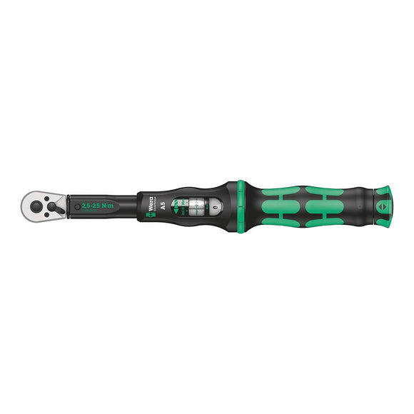 Wera Click-Torque A 5 Torque Wrench - with Reversible Ratchet 1/4"