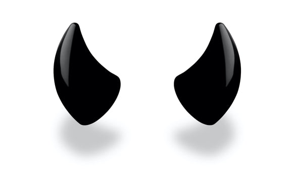 Helmet Flair MagNeatOhz: Small Black Devil Horns for Helmet
