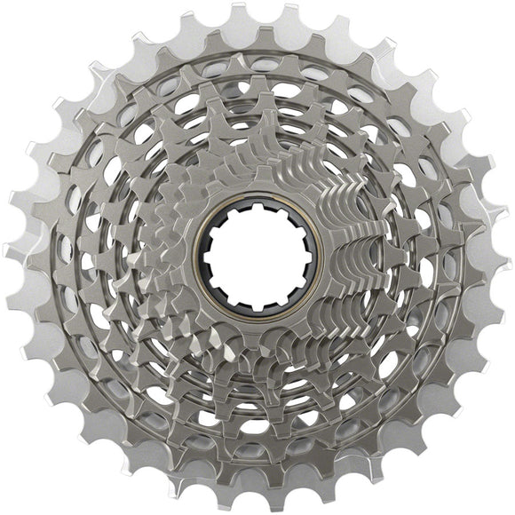 SRAM RED XG-1290 Cassette - 12-Speed 10-30t For XDR Driver Body Silver E1