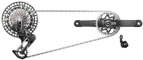 SRAM XX SL T-Type Eagle Transmission Groupset - 170mm Crank 34t Chainring AXS POD Controller 10-52t Cassette Rear Derailleur Chain