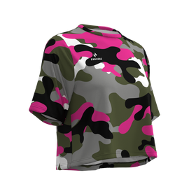 Panache W's Crop Jersey -  Glide Camo - 0
