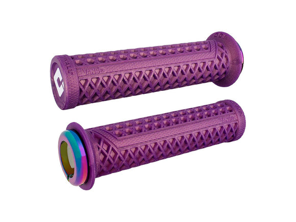 ODI Vans v2.1 Lock-On Grips - Iridescent Purple Oil Slick
