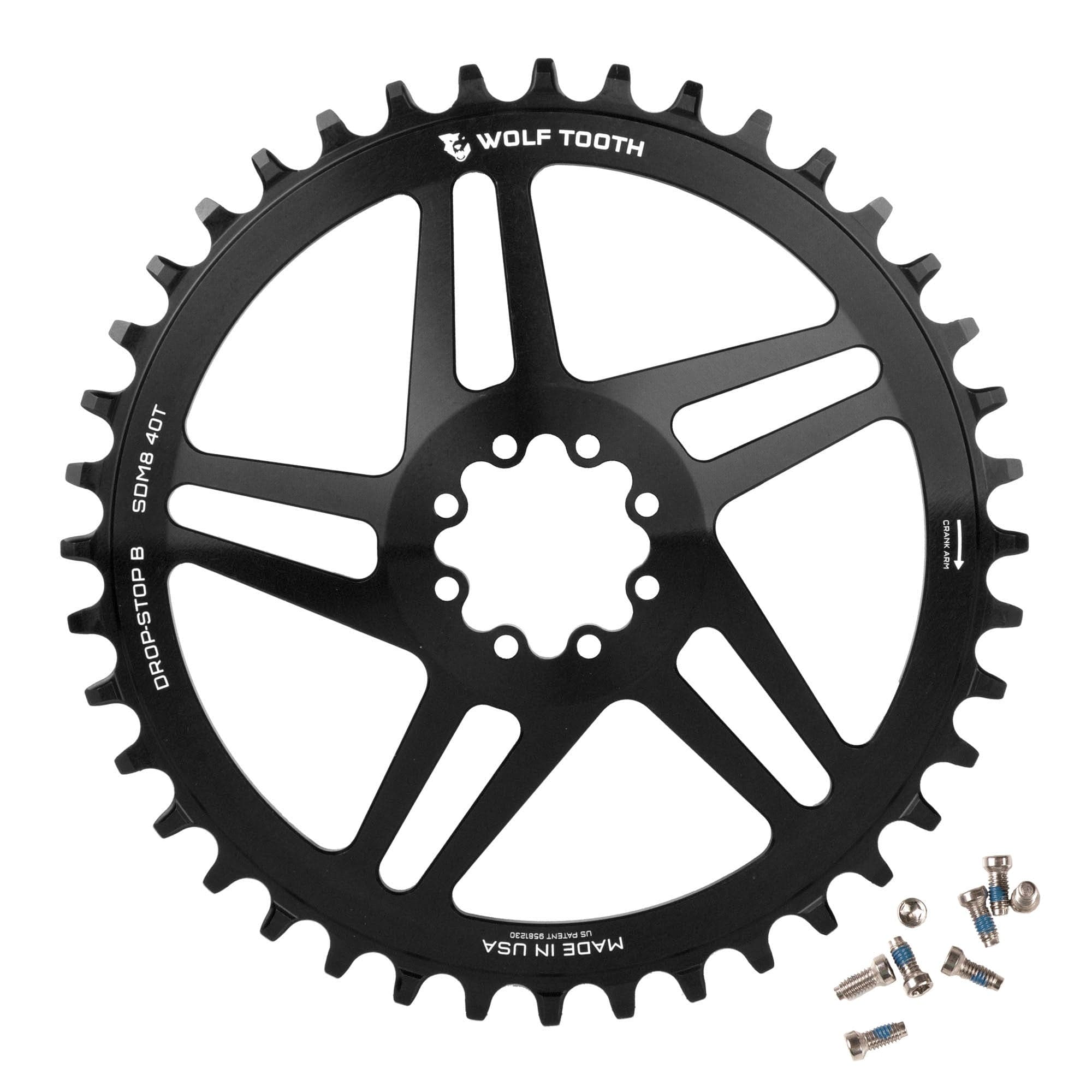 Sugino 170mmクランクセット Wolf Tooth 42T Wolf Tooth Direct Mount Chainrings for SRAM 8-Bolt Gravel / Road