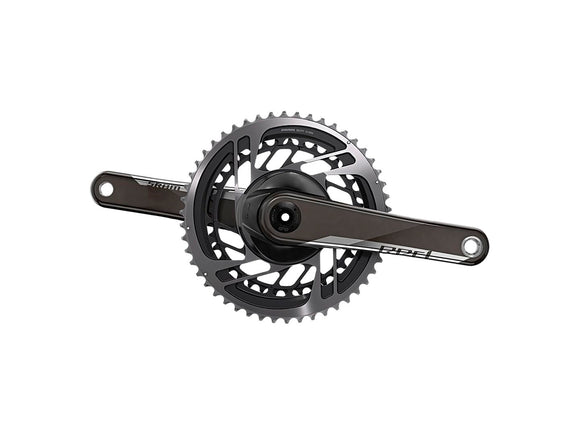 SRAM RED AXS Crankset - 175mm 12-Speed 46/33t Direct Mount DUB Spindle Interface Natural Carbon D1
