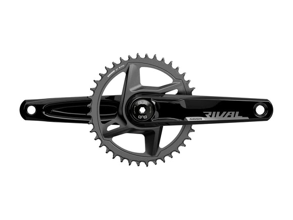 SRAM Rival 1 AXS Wide Crankset - 170mm 12-Speed 40t 8-Bolt Direct Mount DUB Spindle Interface BLK D1