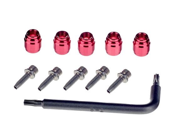 SRAM Stealthamajig Hydraulic Disc Brake Hose Fitting Kit Includes 5 Threaded Hose Barbs 5 Compression Fittings 1 T8 Torx Wrench