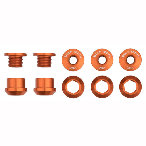 Wolf Tooth Set of 5 Chainring Bolts+Nuts for 1X
