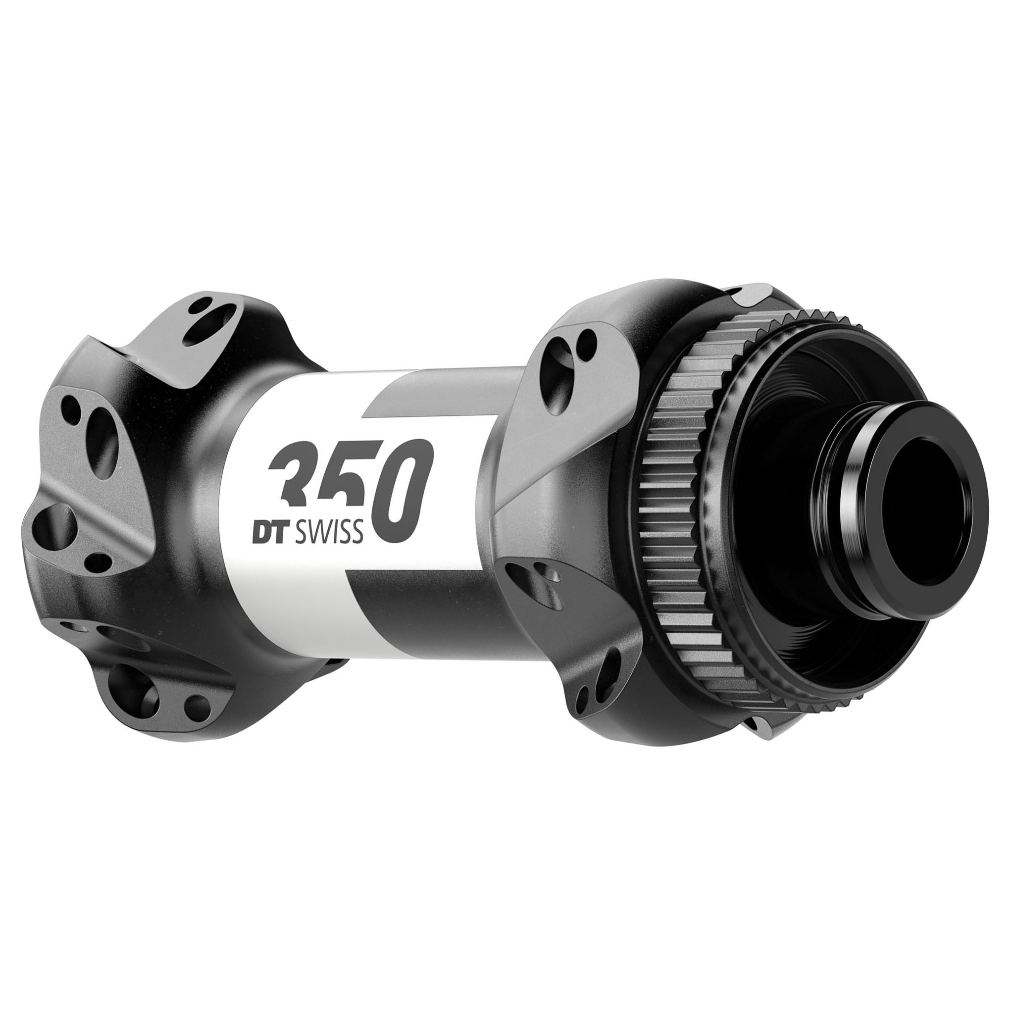 DT Swiss 350 Front Hub - 12x100mm, Center-Lock, 24h, Straight Pull, Black