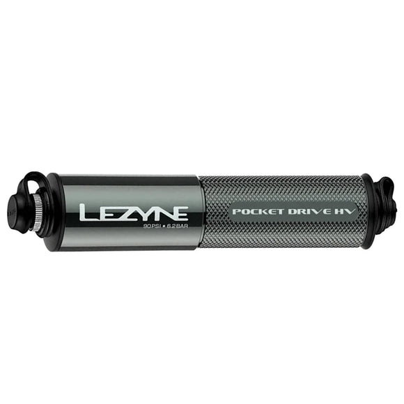 Lezyne Pocket Drive HV Frame Pump - Gloss Lite Gray