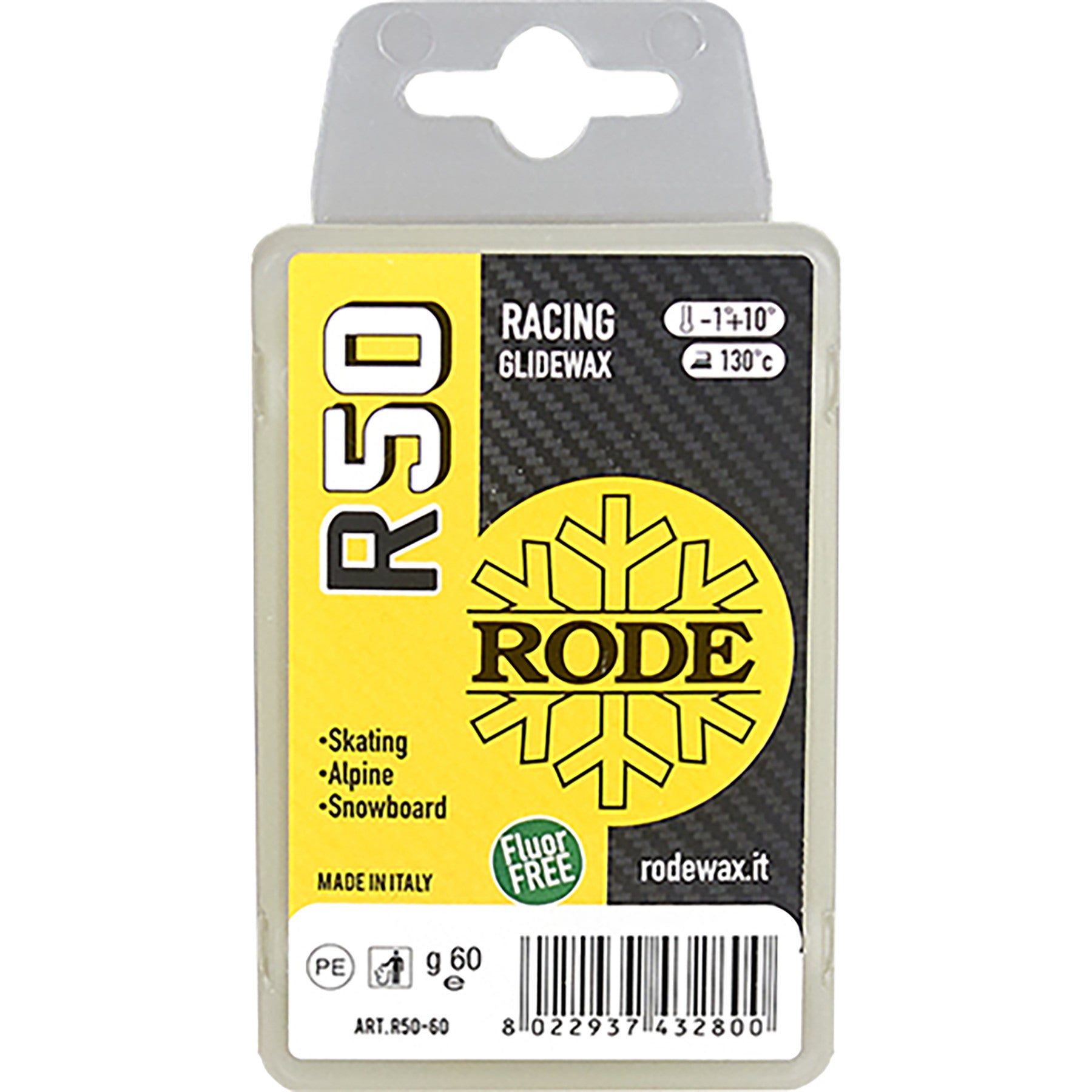 Buy r50-yellow-1-10-c Rode Racing Glide Wax 60g