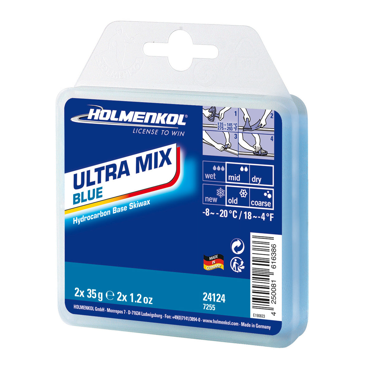 Holmenkol Ultra Mix Blue 2x35g