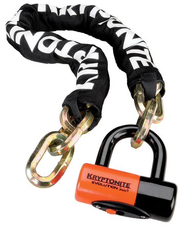 Kryptonite New York Chain 1210 and Evolution Disc Lock: 3.25' (100cm)
