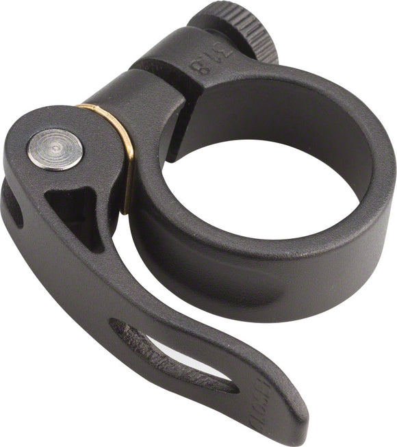 Zoom Alloy Seatpost Clamp - 31.8mm QR Black