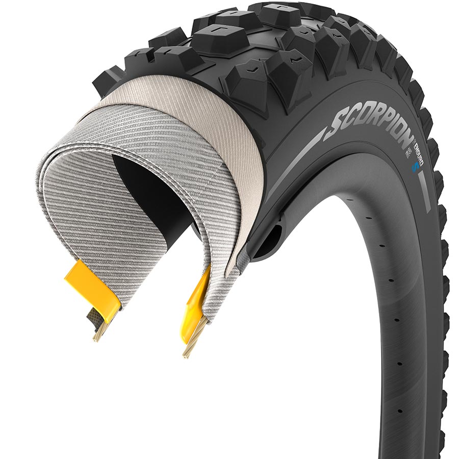 Pirelli Scorpion Enduro S Mountain Tire 29x2.40 Folding Tubeless Ready SmartGRIP Gravity HardWALL 60TPI Black