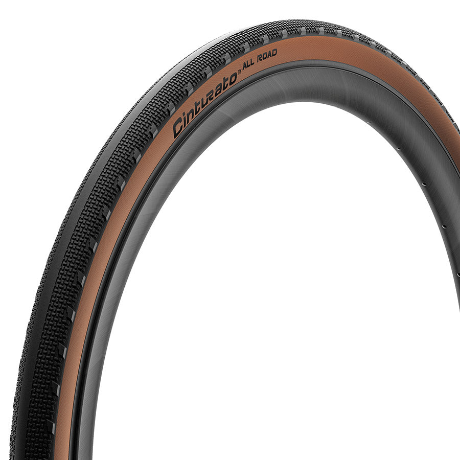 Pirelli Cinturato All Road Gravel Tire 700x50C Folding Tubeless Ready PROCompound Gravel ProWALL Gravel 60TPI Tanwall