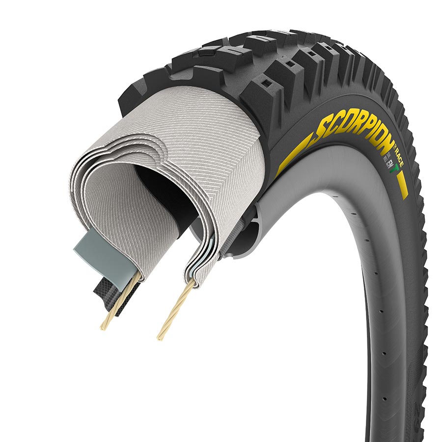 Pirelli Scorpion Race Enduro T Mountain Tire 27.5x2.5 Folding Tubeless Ready SmartEVO DH DualWALL 60TPI Black