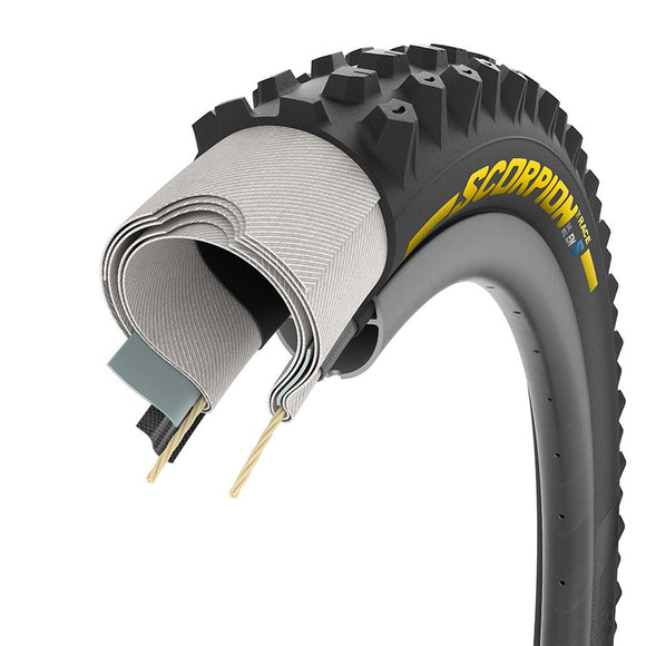 Pirelli Scorpion Race Enduro S Tire - 29 x 2.5 Tubeless Folding YLW Label Team Edition DualWALL SmartEVO DH
