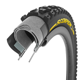 Pirelli Scorpion Race DH M Mountain Tire 29"x2.50 Folding Tubeless Ready SmartEVO DH DualWALL 60TPI Black