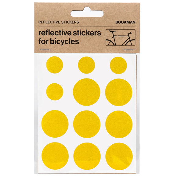 Bookman Visibility Reflective Stickers Dots Yellow