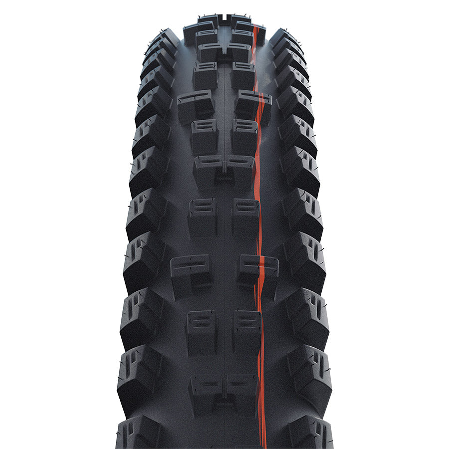 Schwalbe Tacky Chan Tire - 29 x 2.40 Tubeless Folding BLK Evolution Line Super Gravity Addix Soft E-50