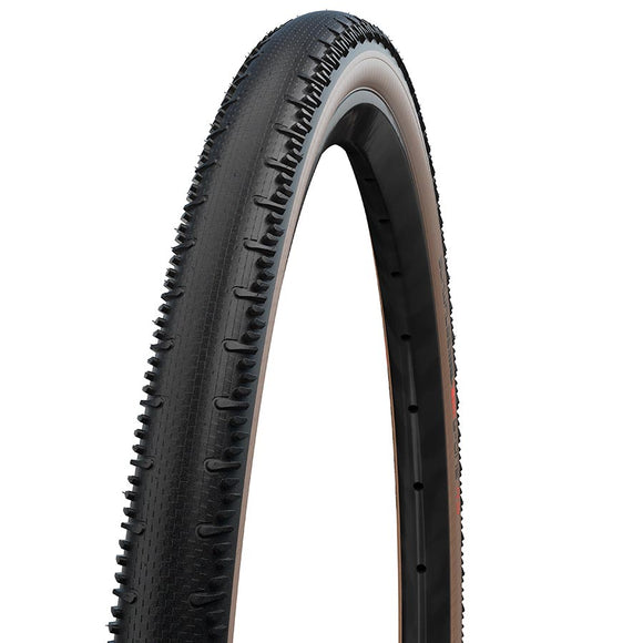 Schwalbe G-One RS Pro Gravel Tire 28''x1.35 Folding Tubeless Ready Addix Race V-Guard 67TPI Transparent Sidewall