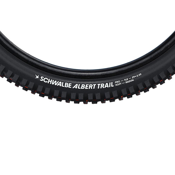 Schwalbe Albert Tire - 27.5 x 2.50 Tubeless Folding BLK Evolution Line Trail Pro Addix Ultra Soft Radial E-50