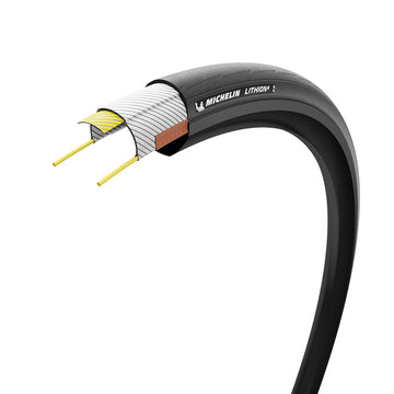 Michelin Lithion 4 Black TS Road Tire 700x32C Folding Clincher MAGI-X Black