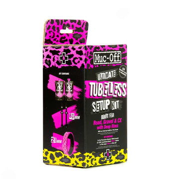 Muc-Off Ultimate Tubeless Kit - Road/Gravel/CX 21mm Tape  60mm Valves
