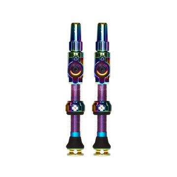 Muc-Off Big Bore Lite Tubeless Valve Stems - Large 45mm -Iridescent