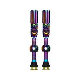 Muc-Off Big Bore Hyrid Tubeless Valve Stems - Large 45mm Iridescent