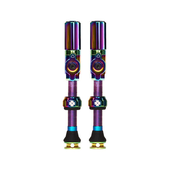 Muc-Off Big Bore Hyrid Tubeless Valve Stems - Large 45mm Iridescent