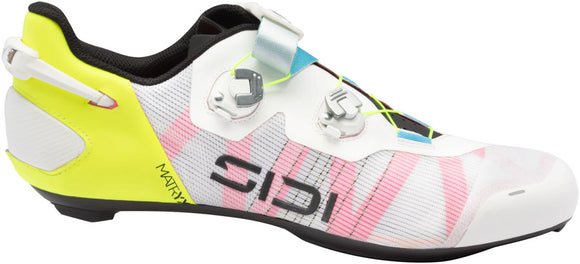 SIDI Wire 3 Road Shoes - Mens White/Yellow Fluo 45