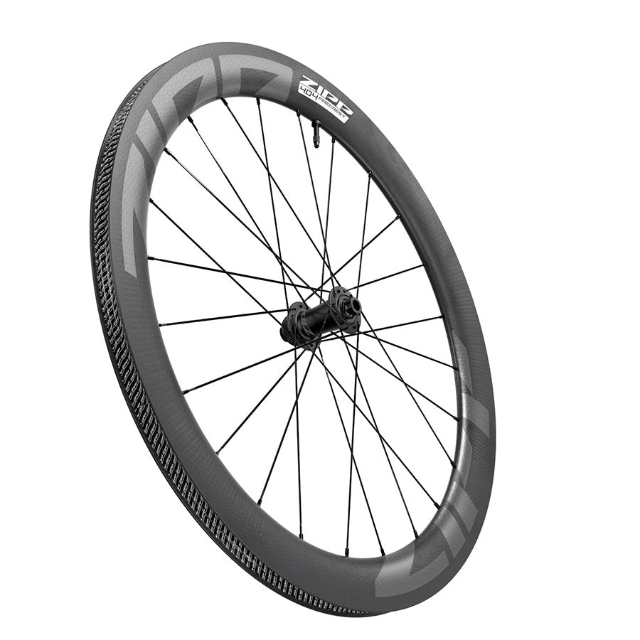 Zipp 404 Firecrest Carbon Front Wheel - 700 12 X 100mm Center-Lock Tubeless BLK A1