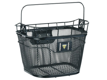 Topeak Front Basket with Fixer 3 Handlebar Bracket: Black