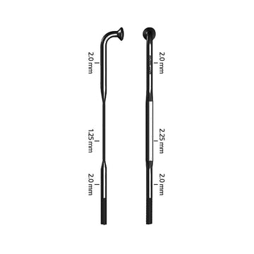 Zipp CX-Sprint Black J-Bend TCS Spokes Sapim CX-Sprint Black Length: 266 3pcs