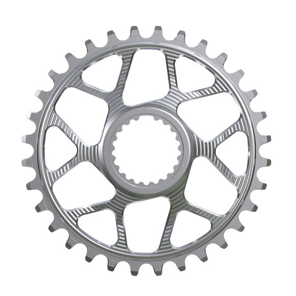 Works Components Round Chainring Shimano DM 34T Boost 3mm Slv